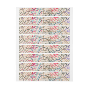 Etiquetas Para Envelope Viagem de Carimbos do Passport