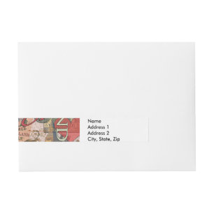 Etiquetas Para Envelope Viagem Europeu Vintage Londres Paris
