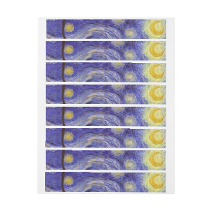 Etiquetas Para Envelope Vincent Van Gogh Starry Night Vintage Fine Art