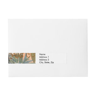 Etiquetas Para Envelope Vintage Flowers Hula Colorful Hawaiian Tropical