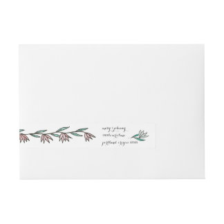 Etiquetas Para Envelope Vintage Lily Endereço Labs