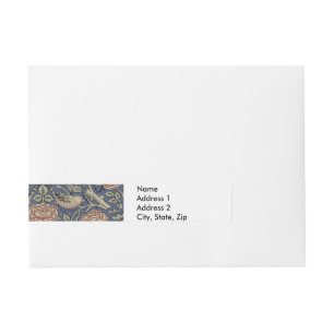 Etiquetas Para Envelope William Morris Tudor Rosa Wallpaper