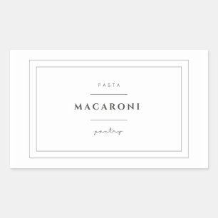 Etiquetas para etiquetas de massa de macarrão