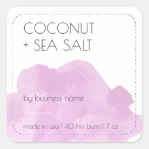 Etiquetas para etiquetas de produto da Vela Cor-de