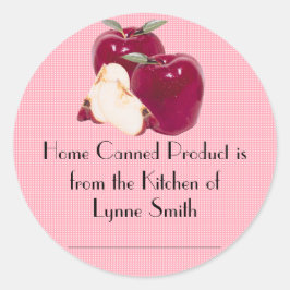 Etiquetas para latas domésticas — com maçã