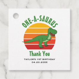 Etiquetas Para Lembrancinhas 1º Aniversário Um Dinossauro Rex Gênero Neutro