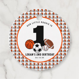 Etiquetas Para Lembrancinhas 1 primeiro aniversario de Menino Tema Esportivo de