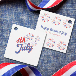 Etiquetas Para Lembrancinhas 4 de julho Fireworks Favor Tags