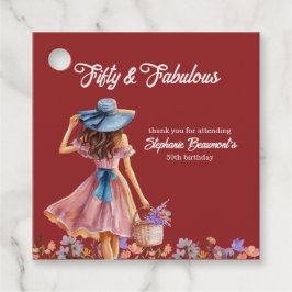 Etiquetas Para Lembrancinhas 50 e Fabuloso Aniversário da Mulher Elegante