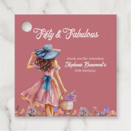 Etiquetas Para Lembrancinhas 50 e Fabuloso Aniversário da Mulher Elegante