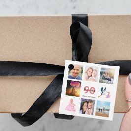 Etiquetas Para Lembrancinhas 90 festa de aniversário foto colagem obrigado