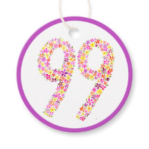 99º Favor da flor amarela púrpura da Festa de aniv