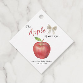 Etiquetas Para Lembrancinhas A Apple do nosso Chá de fraldas