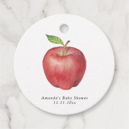 Etiquetas Para Lembrancinhas A Apple do nosso Chá de fraldas visual Obrigado