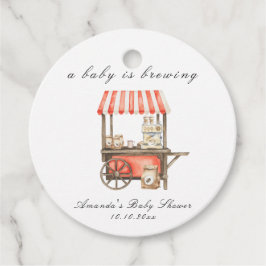 Etiquetas Para Lembrancinhas A Baby Is Brewing Coffee Cart Baby Shower