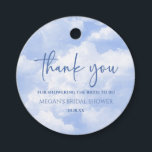 Etiquetas Para Lembrancinhas A Noiva Está Na Nuvem Nove Festa de Solteira Azul<br><div class="desc">Estas são as Etiquetas de Favor da Festa de Solteira da Noiva Está Na Nuvem Nove!</div>