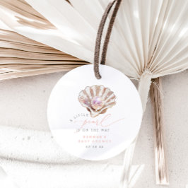 Etiquetas Para Lembrancinhas A Pequena Pérola Elegante Está A Caminho Do Chá de