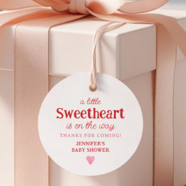 Etiquetas Para Lembrancinhas A Pequena Querida Está A Caminho Do Chá de fraldas