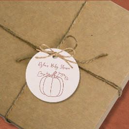 Etiquetas Para Lembrancinhas Abaixe a Aba de Bomba, outono, Chá de fraldas de P