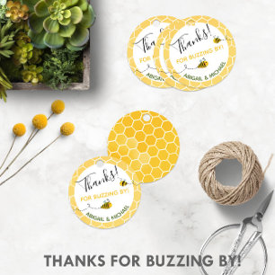 Etiquetas Para Lembrancinhas Abelhas de Bumble de Aquarela Obrigados para Bocal