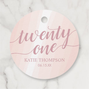 Etiquetas Para Lembrancinhas Abertura da Cor de Água Rosa