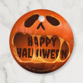 Etiquetas Para Lembrancinhas Abóbora Jack o'lantern presente de decoração de Ha