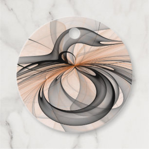 Etiquetas Para Lembrancinhas Abstrato Anthracite Cinza Sienna Moderna Arte Pers