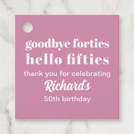 Etiquetas Para Lembrancinhas Adeus, 40, Alô, Anos 50 50, Festa de aniversário