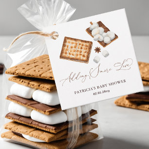 Etiquetas Para Lembrancinhas Adicionando S'more Love Gender Neutral Chá de fral