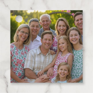 Etiquetas Para Lembrancinhas Adicionar Foto de Reunião da Família Personalizar