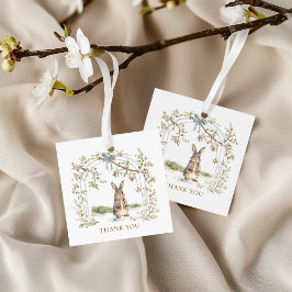 Etiquetas Para Lembrancinhas Adorable Bunny Rabbit Baby Shower Thank you