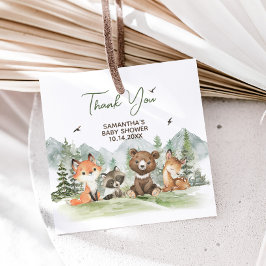 Etiquetas Para Lembrancinhas Adventure Begin Woodland Animal Chá de fraldas