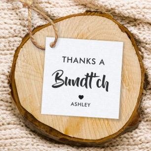 Etiquetas Para Lembrancinhas Agradece a um Tag do presente de Bundt'ch, Tag do