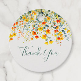 Etiquetas Para Lembrancinhas Agradecimento de Casamento Floral Colorido em Aqua