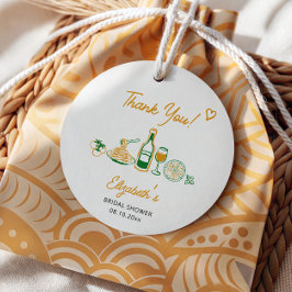 Etiquetas Para Lembrancinhas Agradecimento de Chá de Panela Rústico Italiano