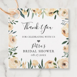 Etiquetas Para Lembrancinhas Agradecimento Floral Rústico Champanhe