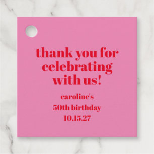 Etiquetas Para Lembrancinhas Agradecimento Personalizado de Aniversário de 50 A
