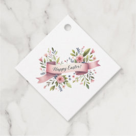 Etiquetas Para Lembrancinhas Água-forte Floral de Páscoa 