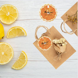 Etiquetas Para Lembrancinhas Água-forte Laranja Frutas cítricas Chá de noiva 