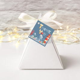 Etiquetas Para Lembrancinhas Ahoy É um Chá de fraldas Náutico Azul