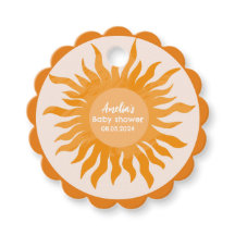 Aí vem o filho Chá de fraldas amarelo boho