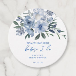 Etiquetas Para Lembrancinhas Algo Azul Antes de Eu Fazer Chuveiro de Noiva Flor