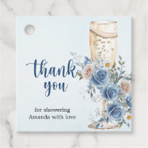 Algo Chá de panela Azul Obrigado