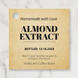 Etiquetas Para Lembrancinhas Almond Extract Modern Tag ZEX_001b