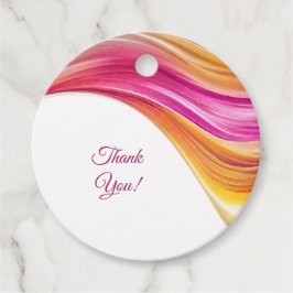 Etiquetas Para Lembrancinhas Amarelo Cor-de-rosa-Casado Moderno