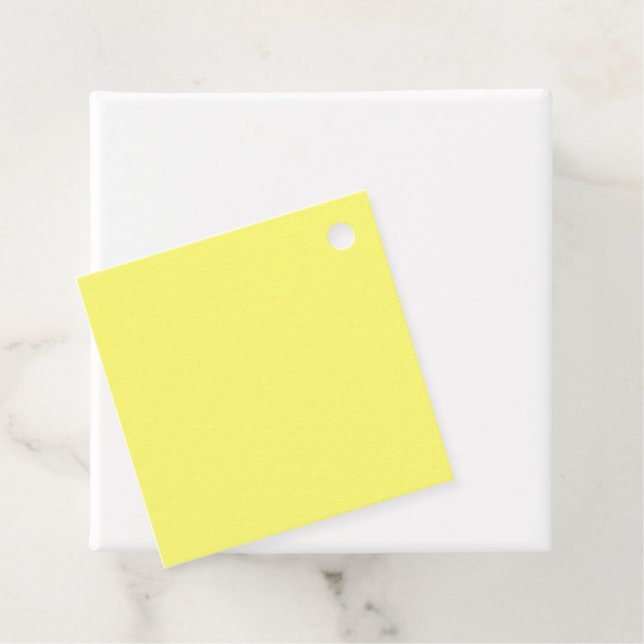 Etiquetas Para Lembrancinhas Amarelo-Manteiga (In Situ)