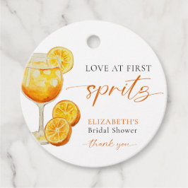 Etiquetas Para Lembrancinhas Amor à Primeira Taça de Spritz Boas-vindas no Chá 