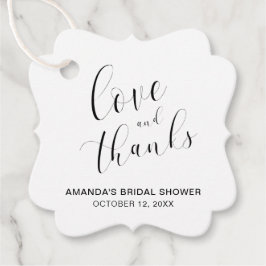 Etiquetas Para Lembrancinhas Amor e Agradecimento Tipografia Chá de Bebê de Noi