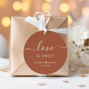 Etiquetas Para Lembrancinhas Amor É Doce Terracotta Wedding