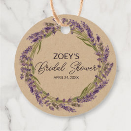 Etiquetas Para Lembrancinhas Amor e Lavanda | Elegante Chá de panela Floral